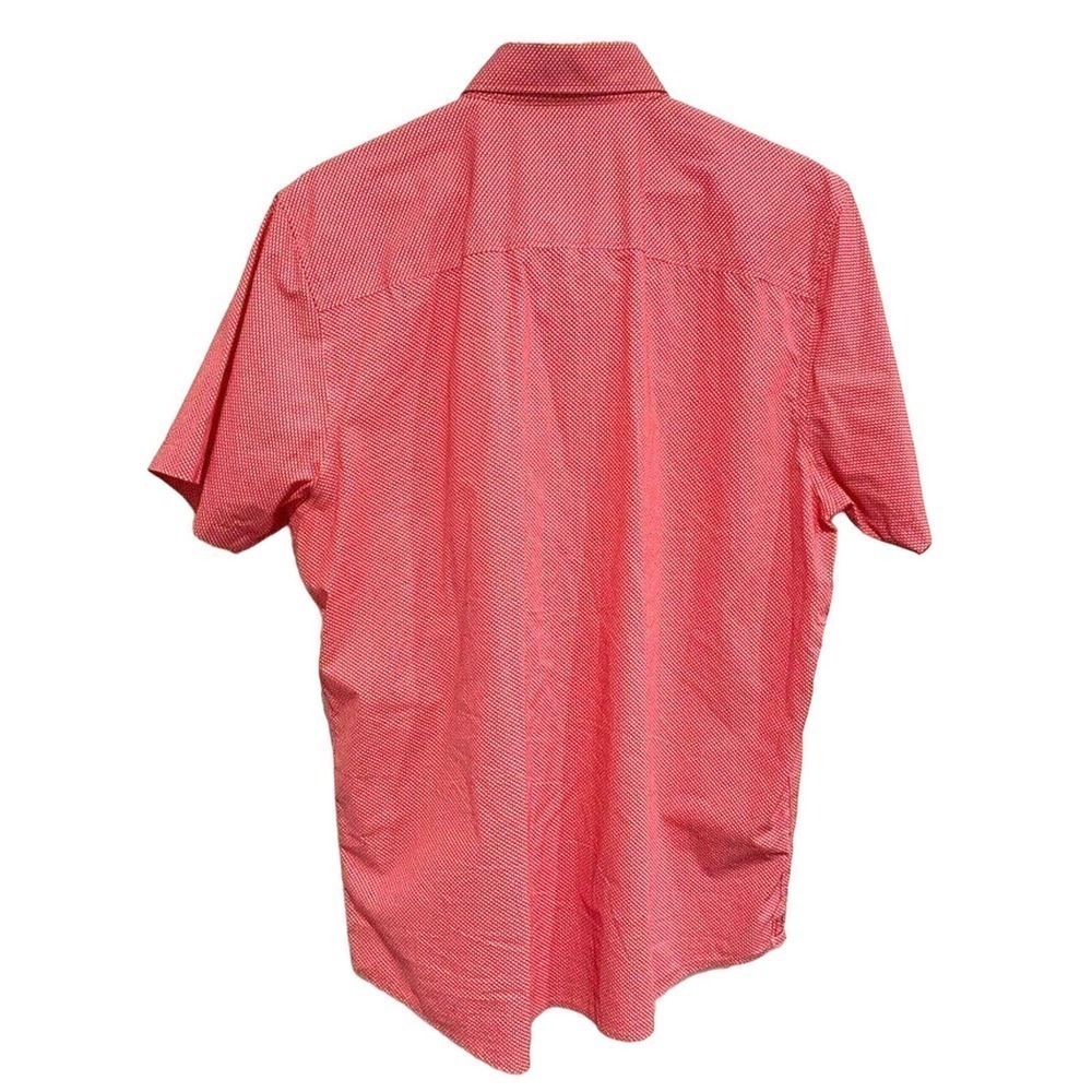 Cutter & Buck - Red short sleeve button up shirt 100% Cotton men's size Large - Picture 3 of 8